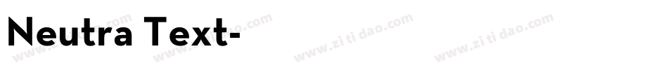 Neutra Text字体转换
